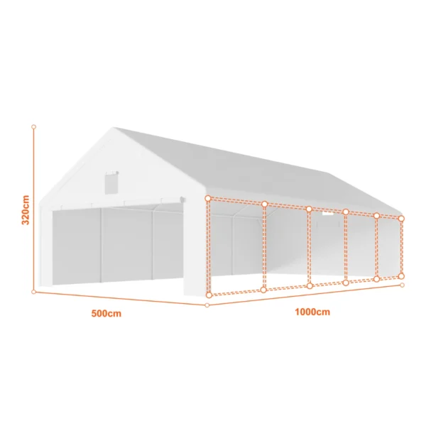 cort-garaj-5x10m-3 Cort garaj 5×10 m