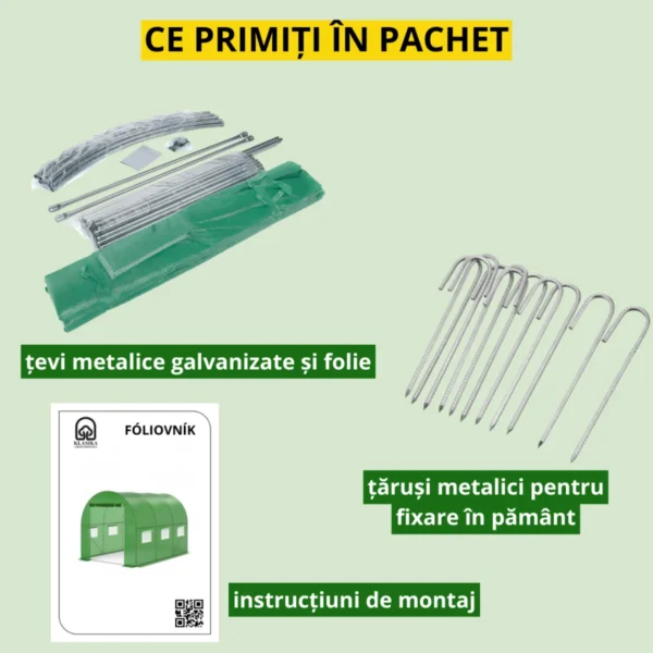 Solar din folie – stabil, uși duble, protecție UV