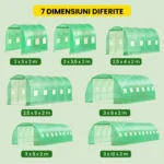 Solar din folie – stabil, uși duble, protecție UV