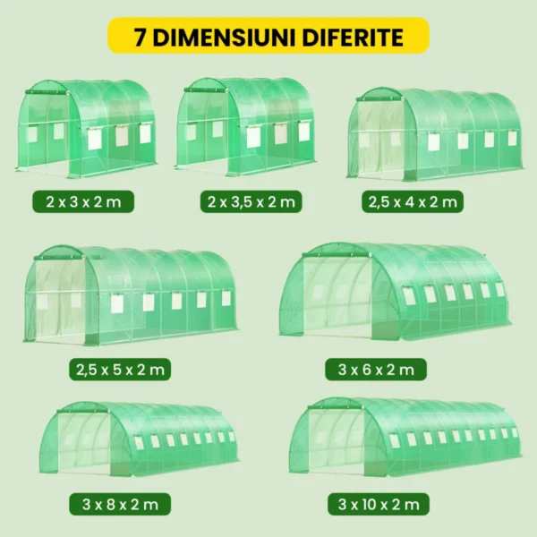 Solar din folie – stabil, uși duble, protecție UV