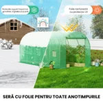 Solar din folie – stabil, uși duble, protecție UV