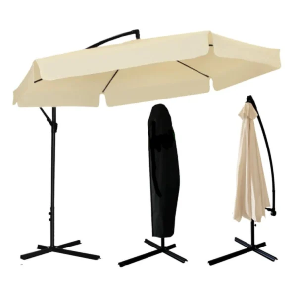 umbrela-de-gradina-3m-bej-2 Umbrelă grădină 3 m – bej