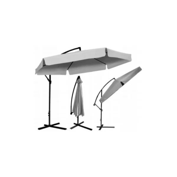 umbrela-de-gradina-3m-gri-2 Umbrelă grădină 3 m – gri