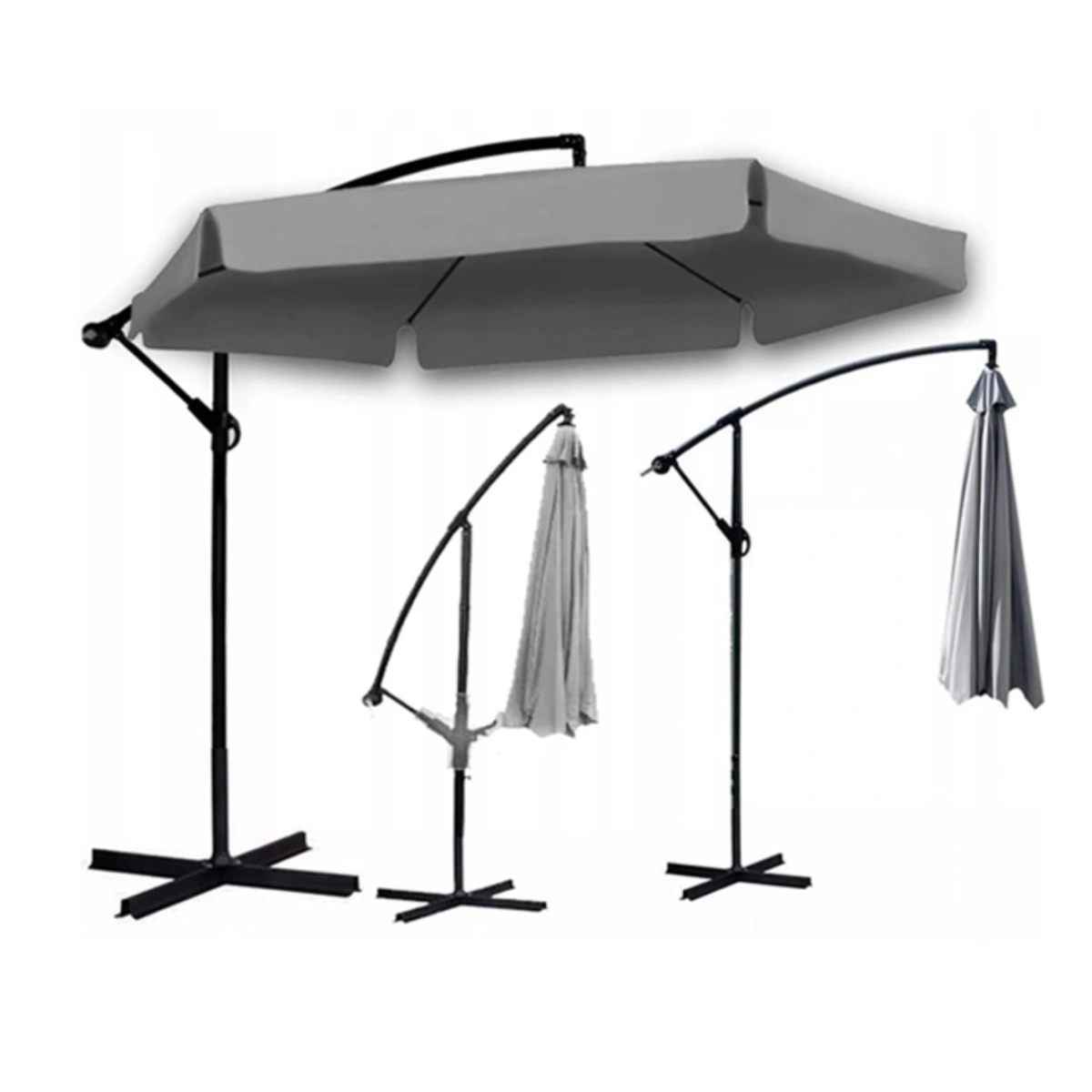 Umbrelă grădină 3 m – gri