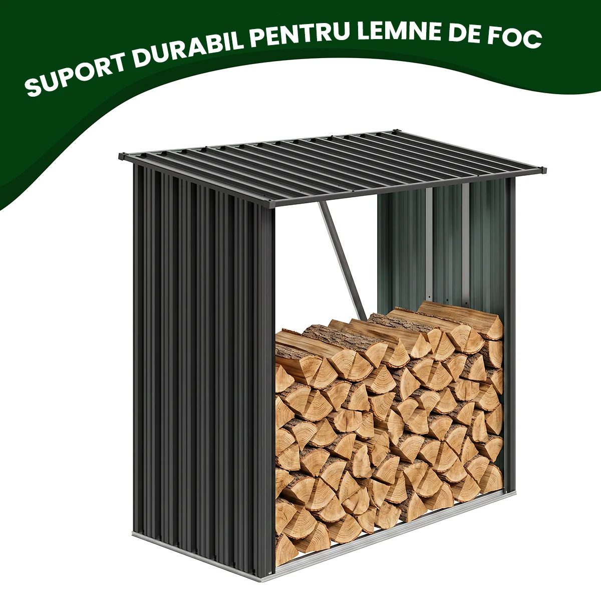 adapost-metalic-pentru-lemne-de-foc-premium-1 Adăpost metalic pentru lemne de foc Premium 89 × 163 × 154 cm (1,5 m²)