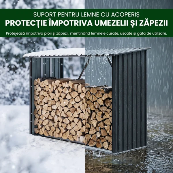 adapost-metalic-pentru-lemne-de-foc-premium-9 Adăpost metalic pentru lemne de foc Premium 84 × 217 × 154 cm (1,9 m²)