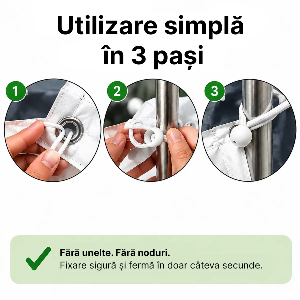 Elastice de fixare cu bilă – 50 buc.