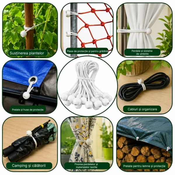 Elastice de fixare cu bilă – 50 buc.