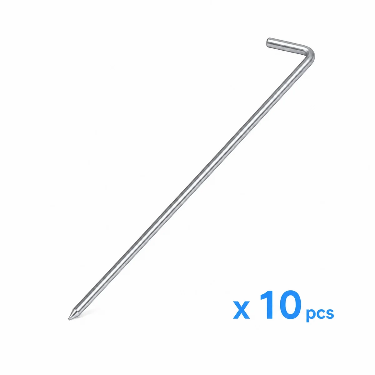 Țăruși metalici de fixare pentru corturi și prelate 30 cm – 10 buc.
